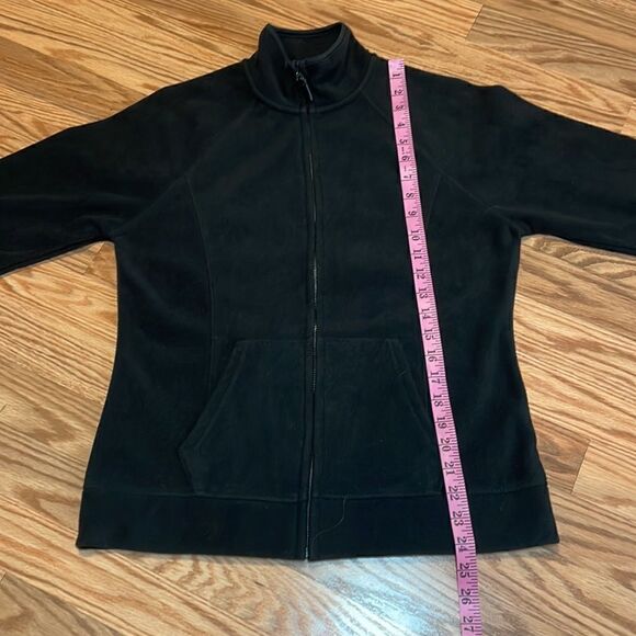 Old Navy Zip Fleece, black, Large - Picture 3 of 6